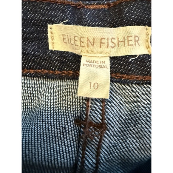 Eileen Fisher Organic Cotton Dark Wash Womens 10/ 29 x 32 Jeans Stretchy $148 - Picture 4 of 10